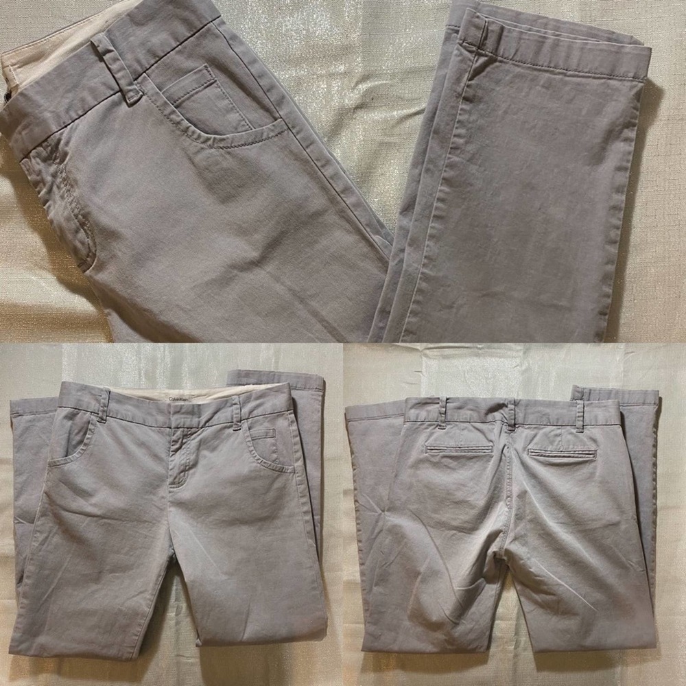 Calvin Klein gray crop pants size 2